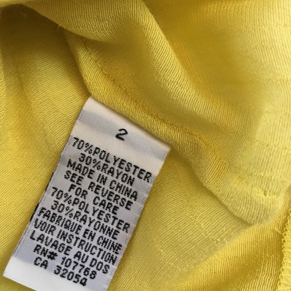 Sine Yellow Ruffle Racerback Top - Picture 13 of 16